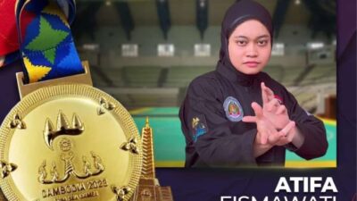 Kembali Harumkan Nama Indonesia, Atifa Fismawati Warga SH Terate Cabang Tegal Raih Medali Emas di Sea Games 2023 di Kamboja