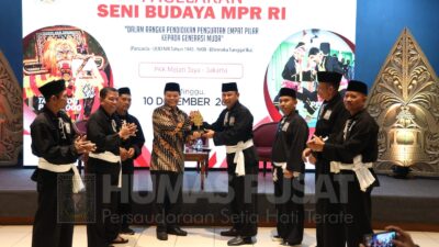 Penguatan Empat Pilar Kepada Generasi Muda, SH Terate Cabang Jakarta Selatan Bersama Anggota MPR RI Gelar Seni dan Budaya
