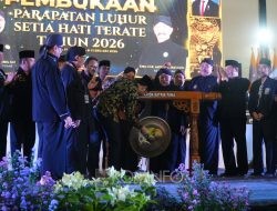 Ditandai Pemukulan Gong Oleh Wakil Gubernur Jatim, Parapatan Luhur SH Terate 2026 Resmi Dibuka