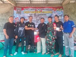 Setetes Darah Kita Harapan Bagi Sesama, PSHT Ranting Ciampel, Cabang Kabupaten Karawang Gandeng PMI Gelar Donor Darah 